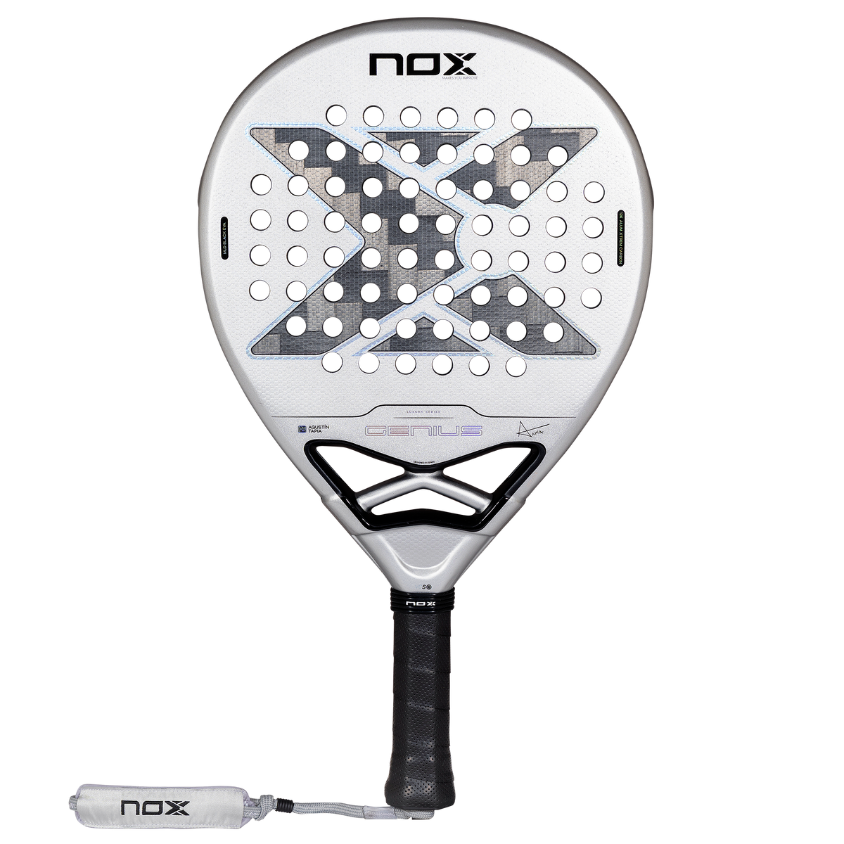 NOX Padel Racket - Genius 12K Alum XTREM 2027 by Agustín Tapia
