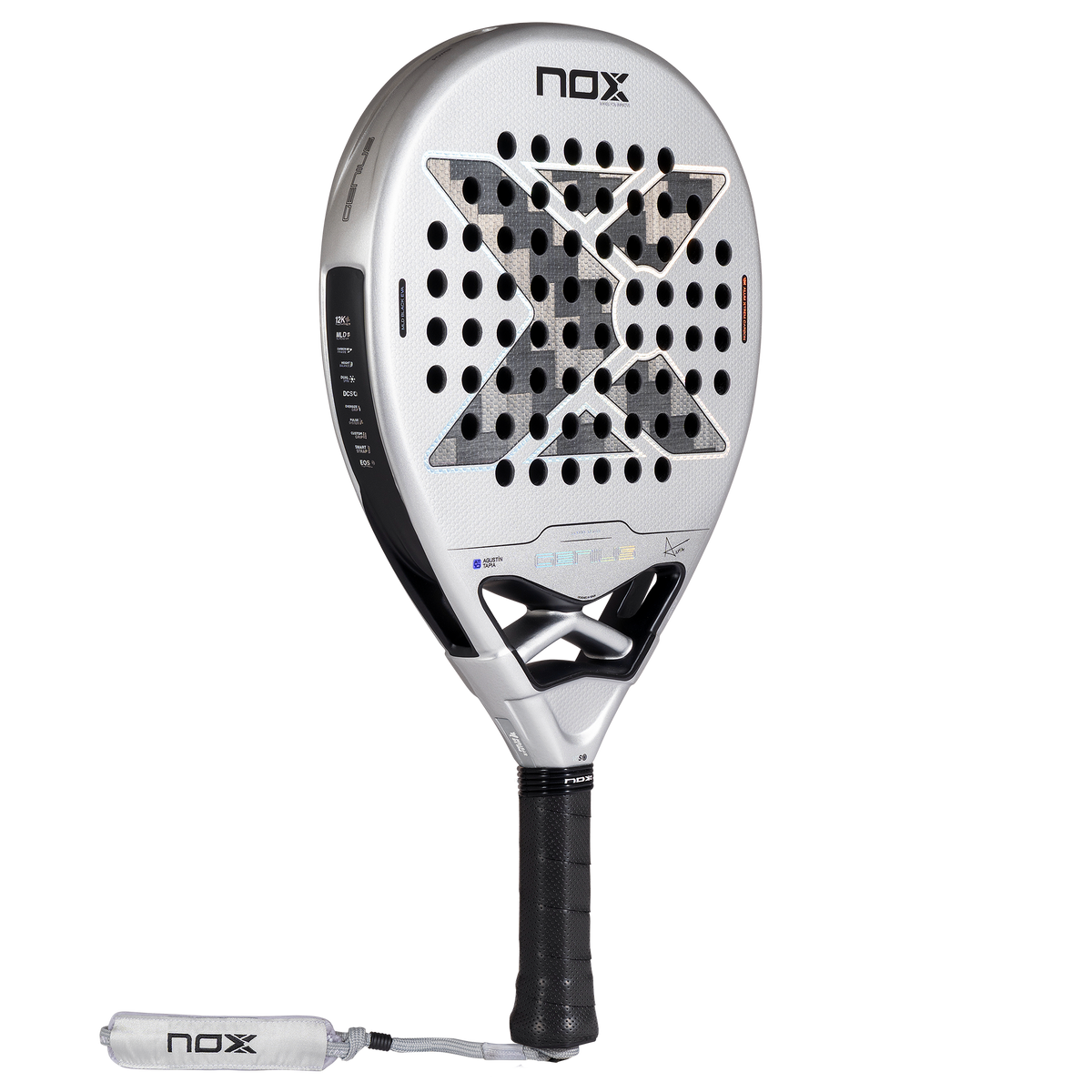 NOX Padel Racket - Genius 12K Alum XTREM 2027 by Agustín Tapia