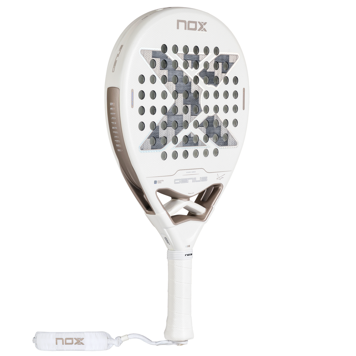 NOX Padel Racket - Genius 12K Alum XTREM Lite 2027 by Agustin Tapia
