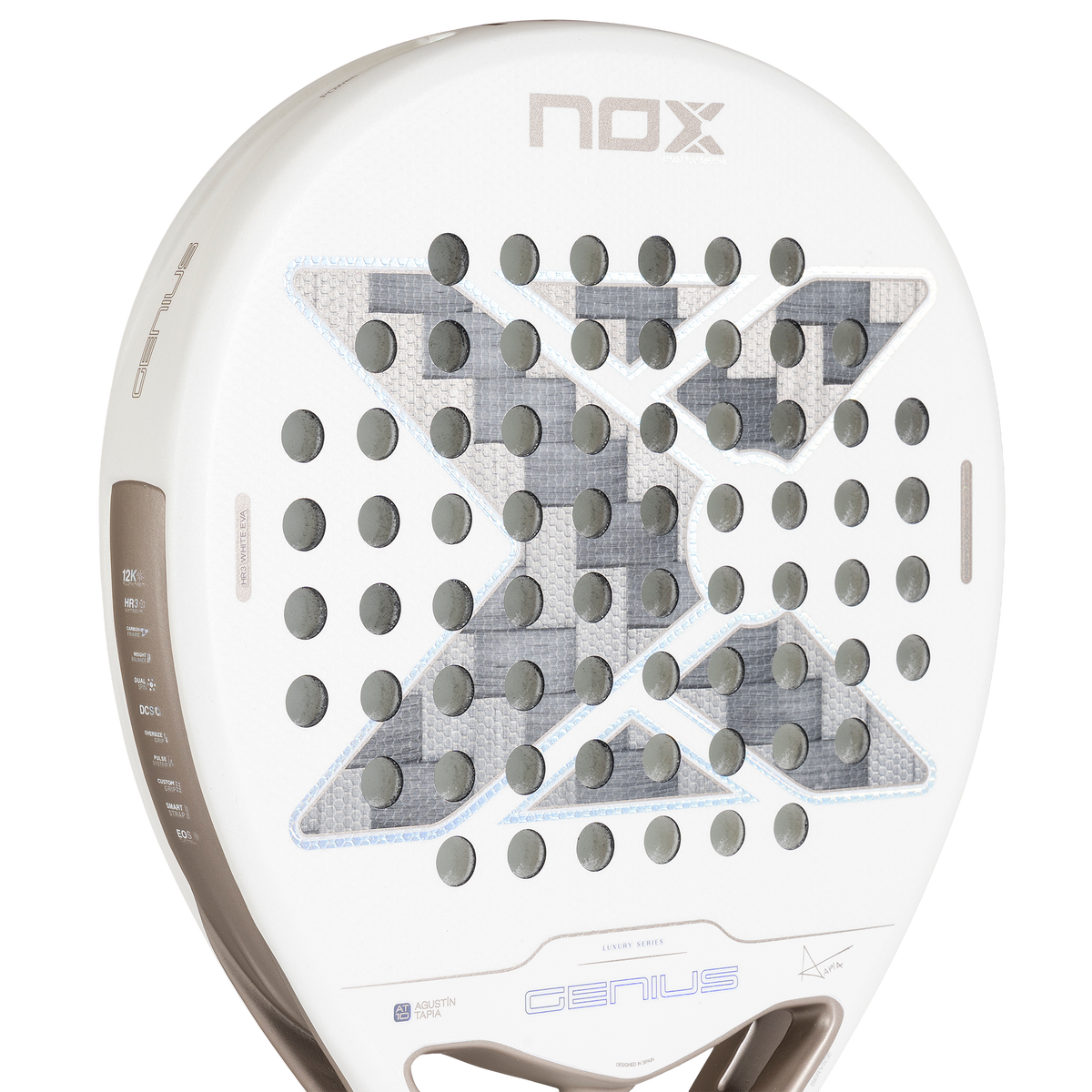 NOX Padel Racket - Genius 12K Alum XTREM Lite 2027 by Agustin Tapia