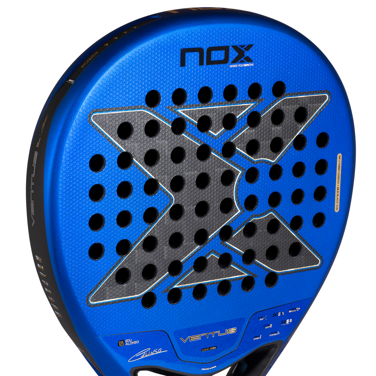 NOX Padel Racket - Ventus Hybrid 12K XTREM 2027 by Edu Alonso